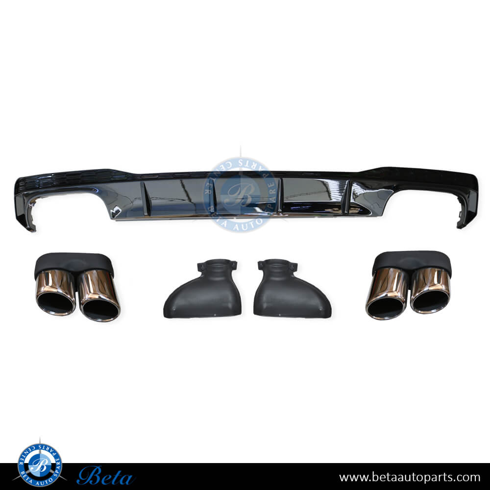 Rear Diffuser ASSY S7 Look with Exhaust Tips for Audi A7 2018 -Up models, Part Number 4K8807521D Rear Diffuser ASSY S7 Look with Exhaust Tips for Audi A7 2018 -Up models, Part Number 4K8807521D